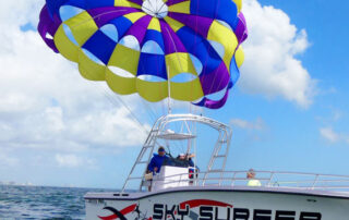 sky surfer parasailing